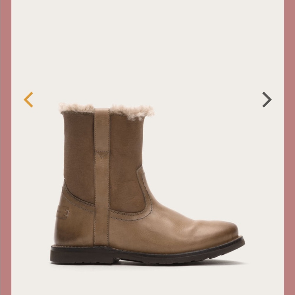 Brand New Frye Company Celia Short Shearling Boot